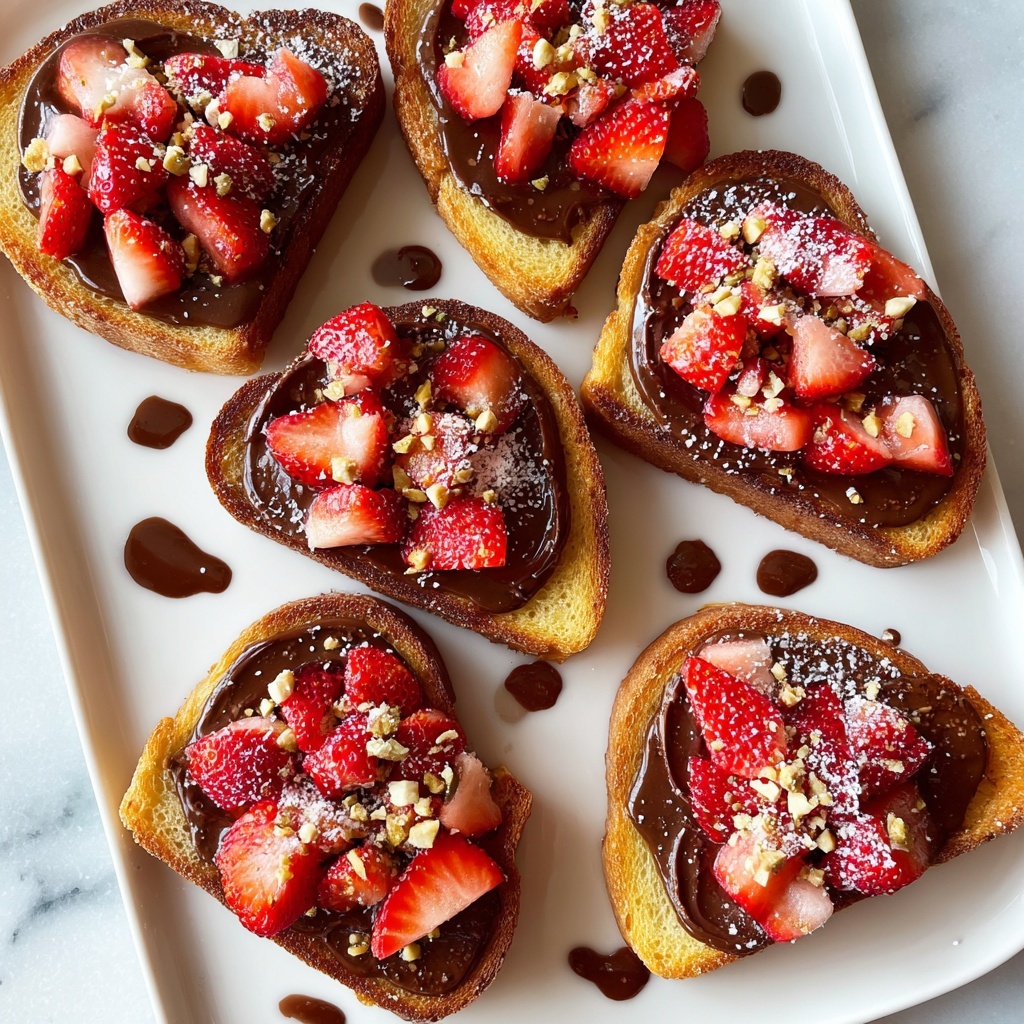 Chocolate Strawberry Bruschetta Dessert Recipe - Recipe Image