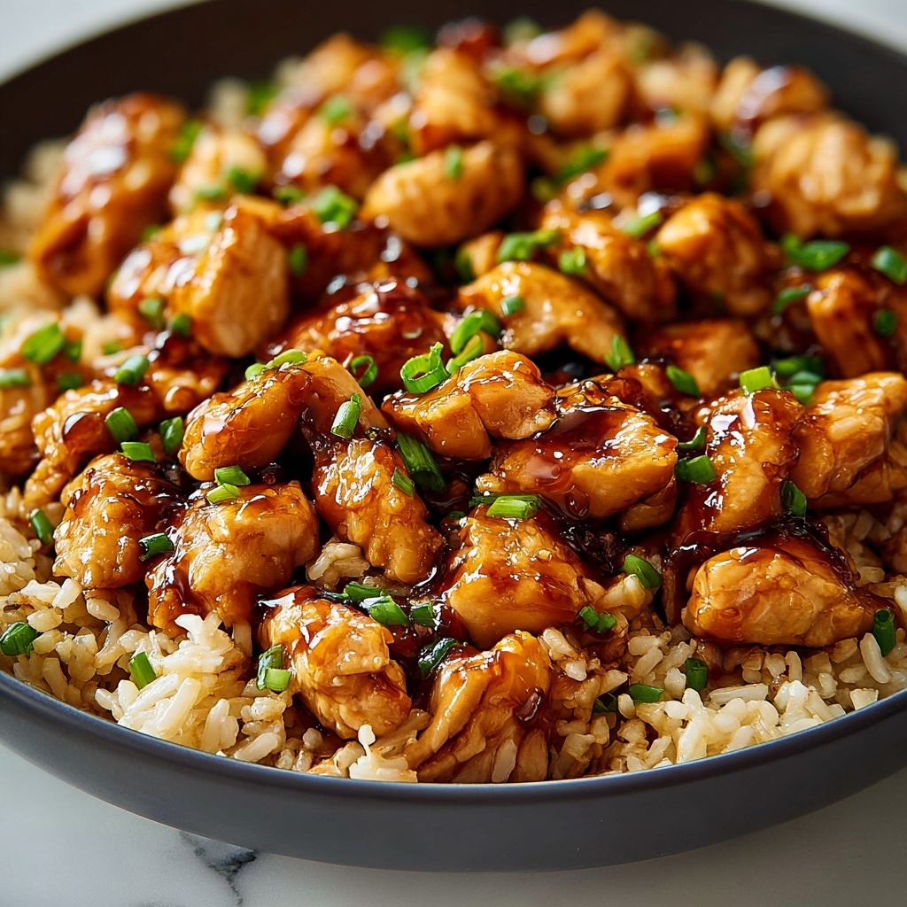 Honey BBQ Chicken Rice Recipe - Recipe Image