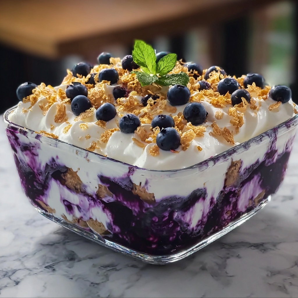Blueberry Cheesecake Trifle Recipe - Recipe Image