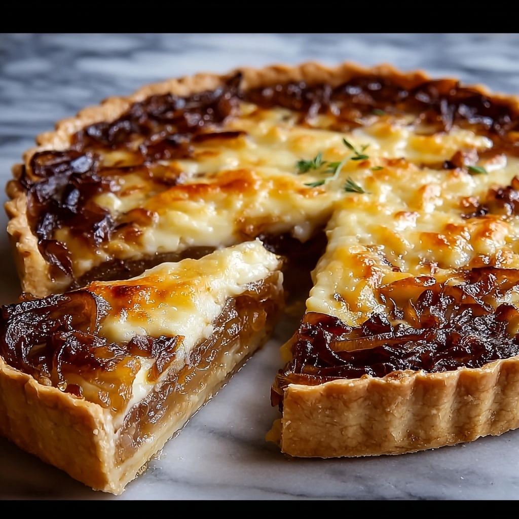 Caramelized Onion Tart with Gruyère and Thyme Recipe - Recipe Image