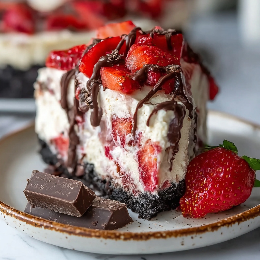 Chocolate Strawberry Cheesecake Recipe - Recipe Image