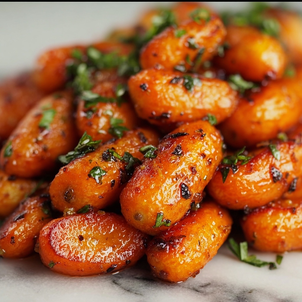 Honey Garlic Butter Roasted Carrots Recipe - Recipe Image