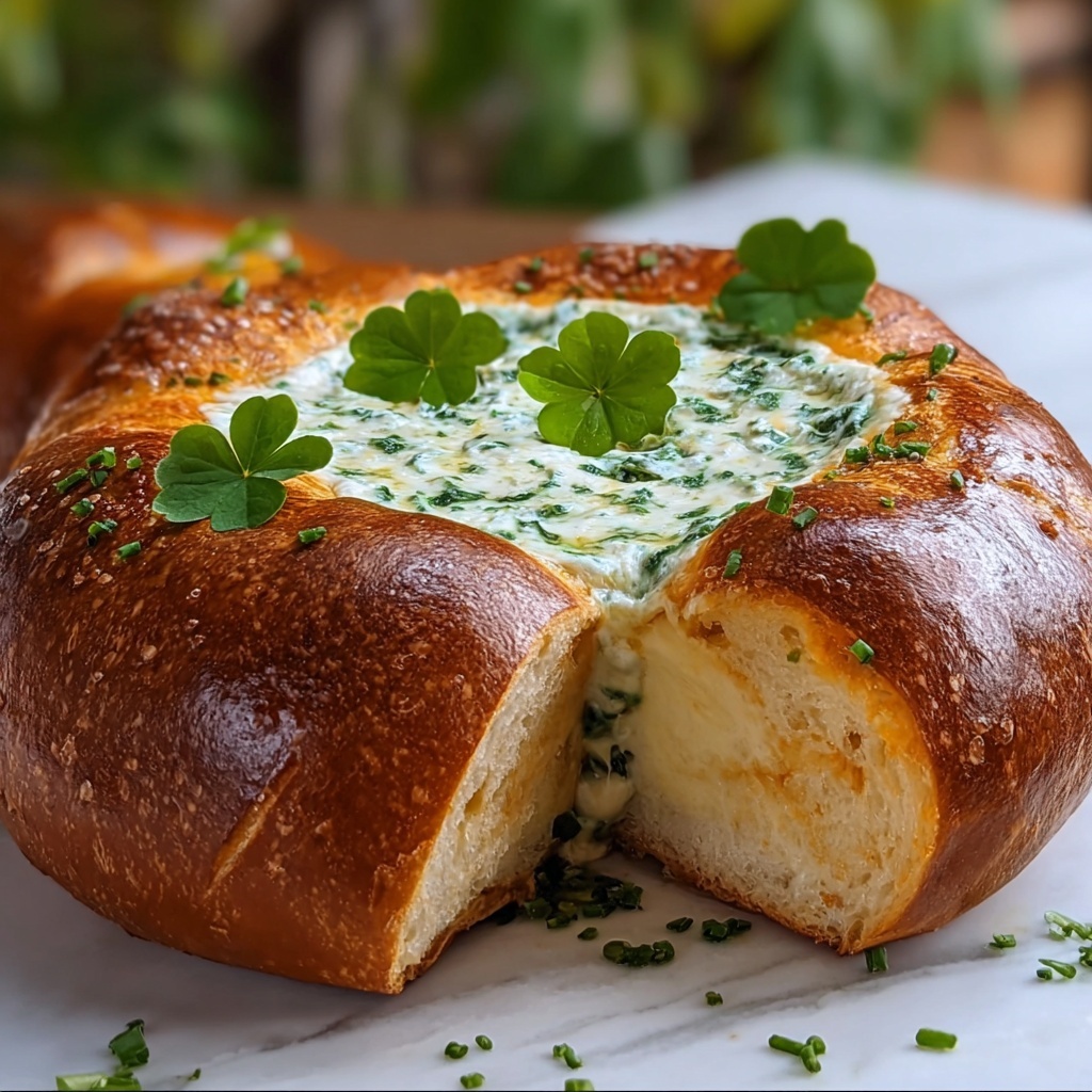 Clover-Shaped Bread Bowl Recipe - Recipe Image