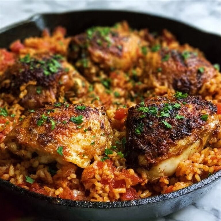 One Pan Tomato Basil Chicken and Rice Recipe