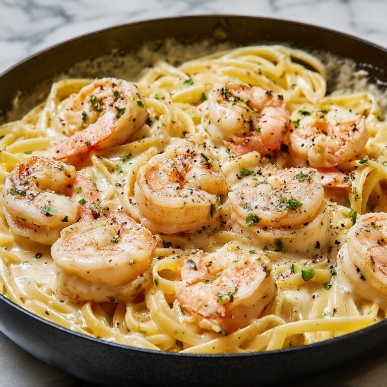 Creamy Garlic Shrimp Pasta Recipe