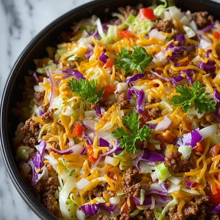 Ground Beef Taco Cabbage Skillet Recipe