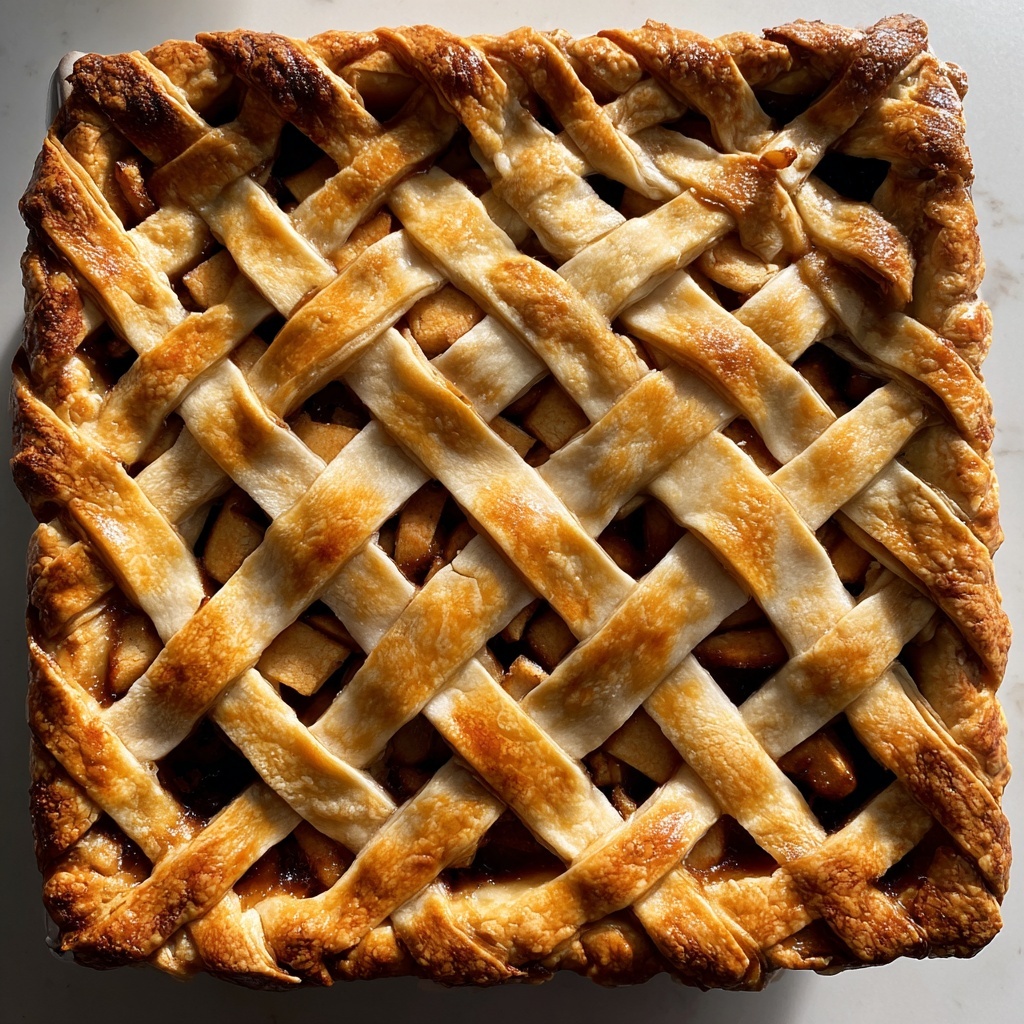 Apple Cinnamon Pie with Lattice Crust Recipe - Recipe Image