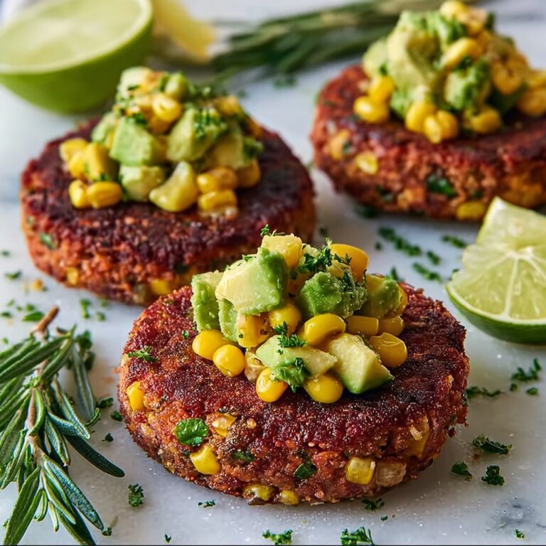 Chicken Burgers with Avocado Corn Salsa Recipe