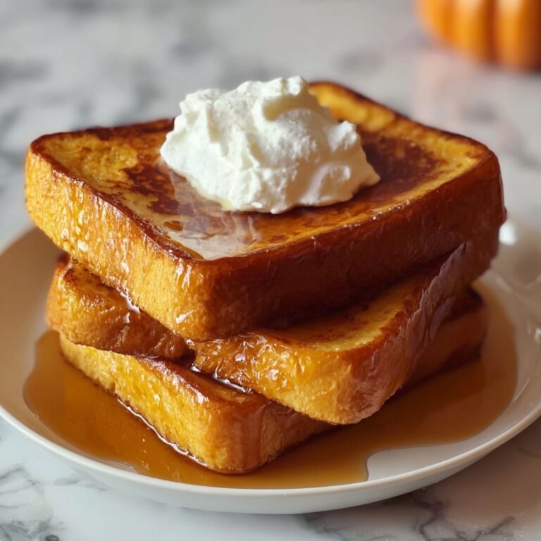 Pumpkin Pie French Toast with Homemade Pumpkin Syrup Recipe