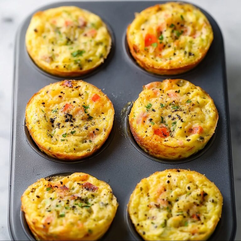 Cheddar and Veggie Breakfast Egg Muffins Recipe