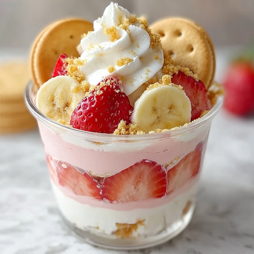 Strawberry Cheesecake Banana Pudding Recipe - Recipe Image
