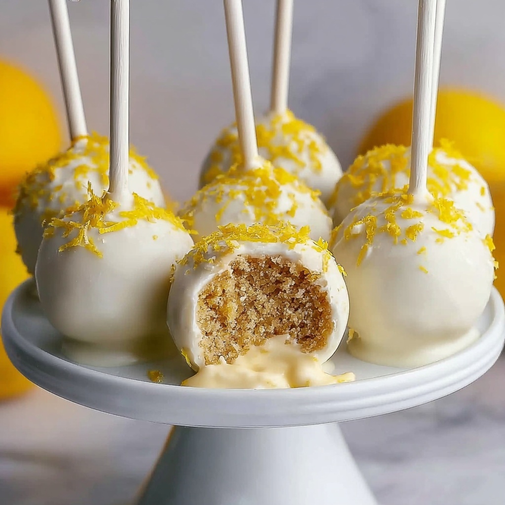 Lemon Meringue Cake Pops Recipe - Recipe Image