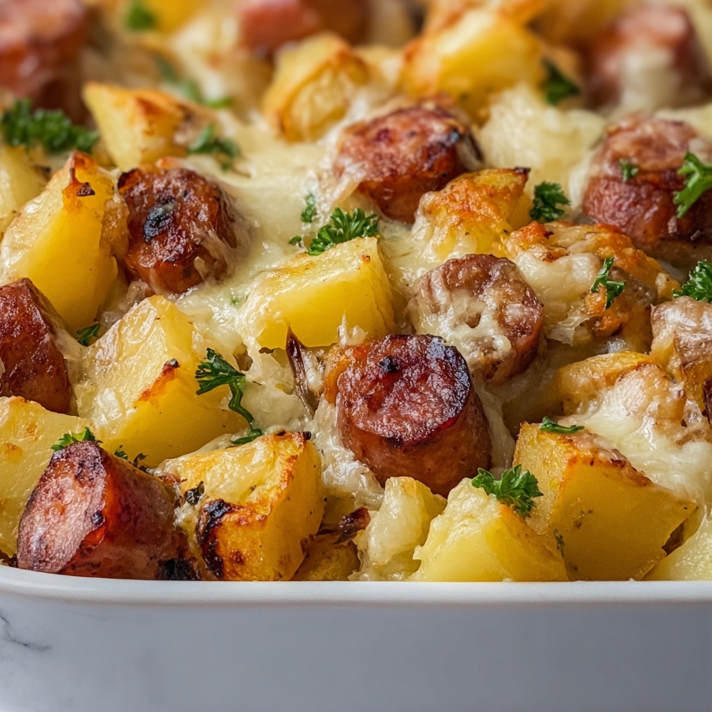 Oven-Roasted Smoked Sausage and Potatoes Recipe - Recipe Image