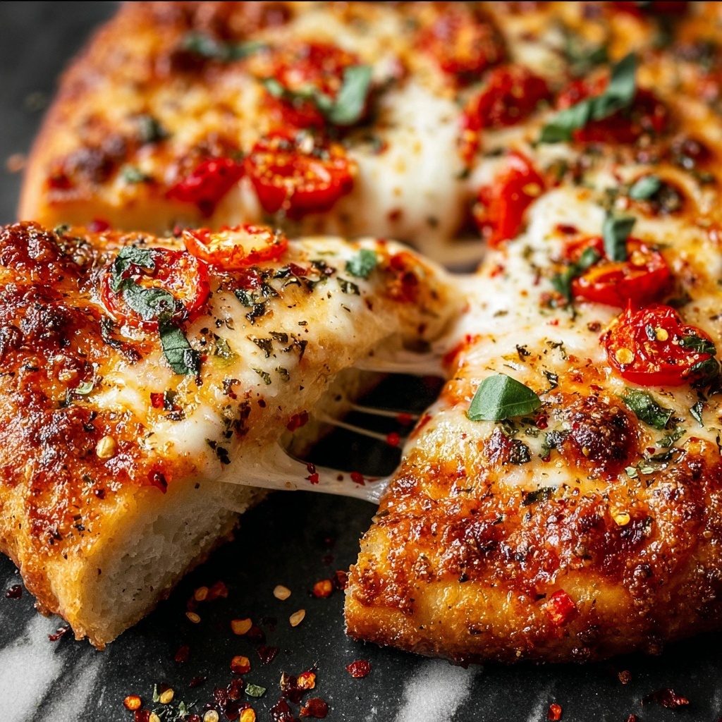 Calabrian Chili Roasted Red Pepper Pizza Recipe - Recipe Image