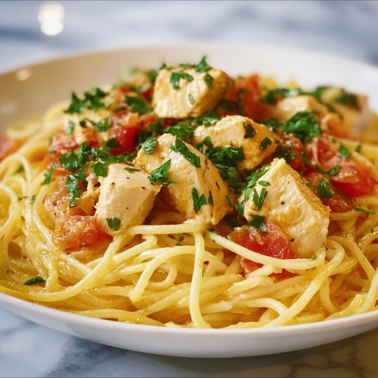 Monterey Chicken Spaghetti: A Cheesy Delight with a Crunchy Topping Recipe