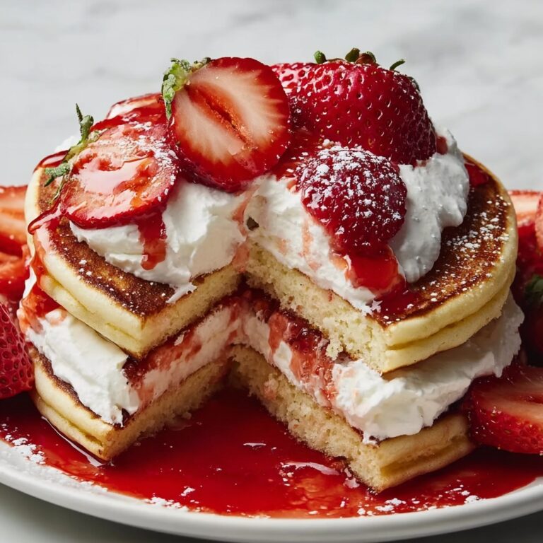 Strawberry Cheesecake Pancakes Recipe