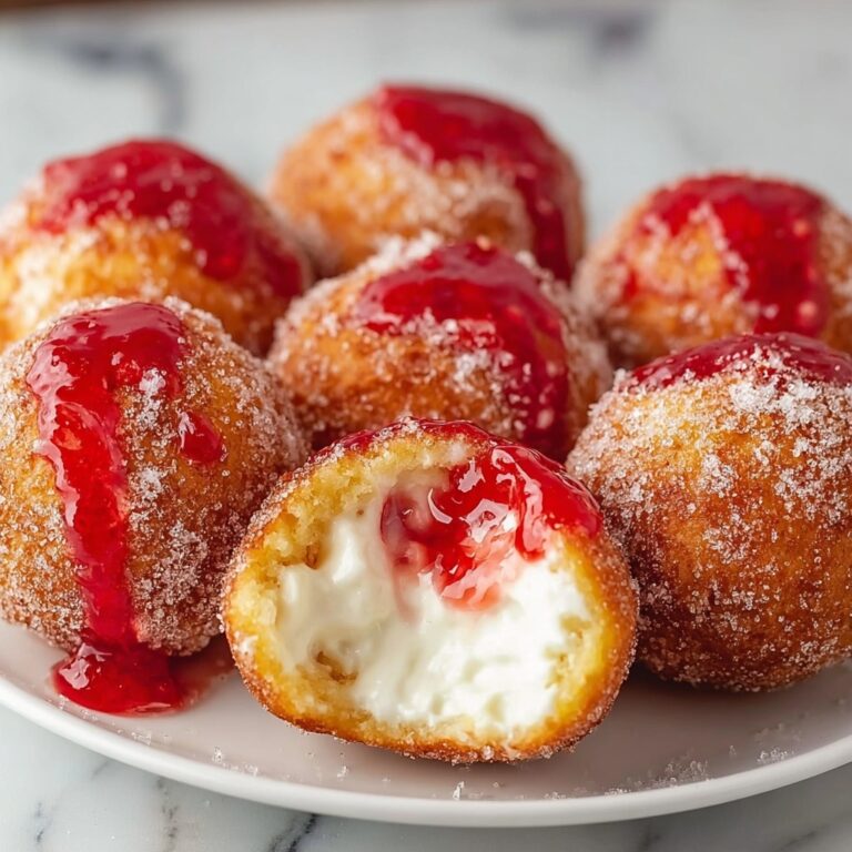 Strawberry Cheesecake Donut Holes Recipe