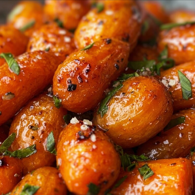 Honey Garlic Butter Roasted Carrots Recipe