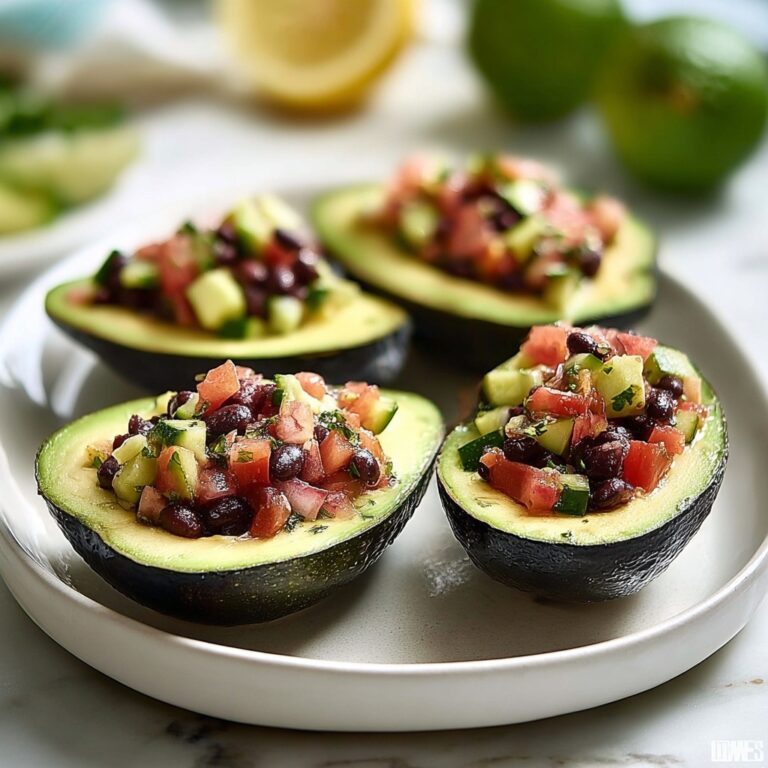 Cowboy Caviar Stuffed Avocados Recipe