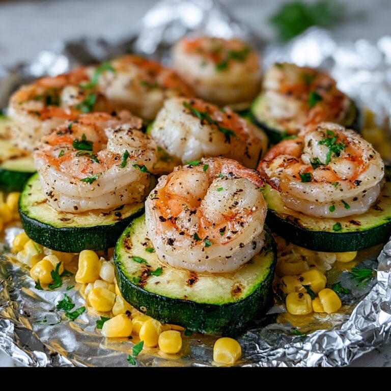 Grilled Shrimp, Zucchini, and Corn Foil Packets Recipe