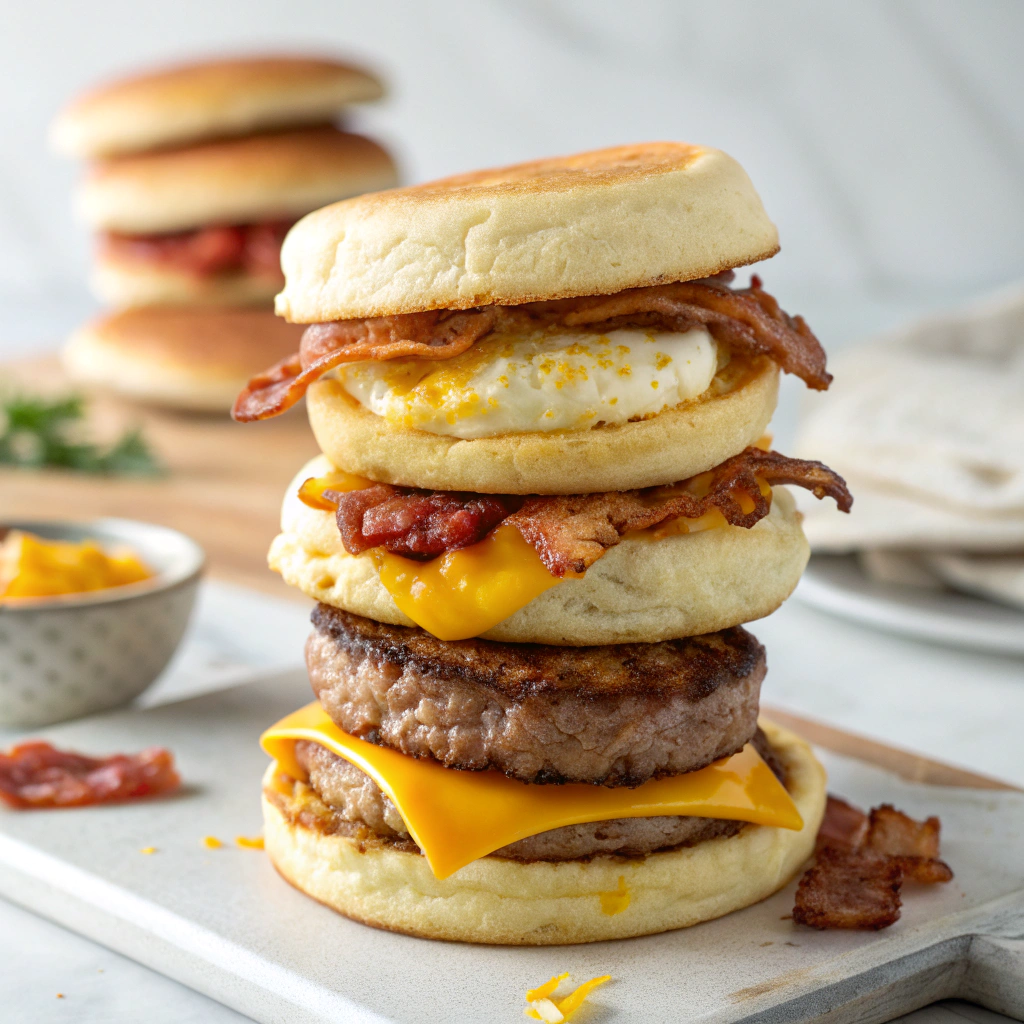 Easy Homemade McGriddle Breakfast Sandwiches Recipe - Recipe Image