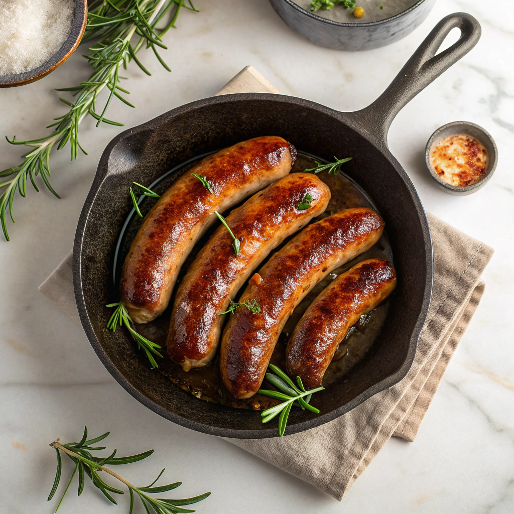 Maple Roasted Sausages with Rosemary Recipe - Recipe Image