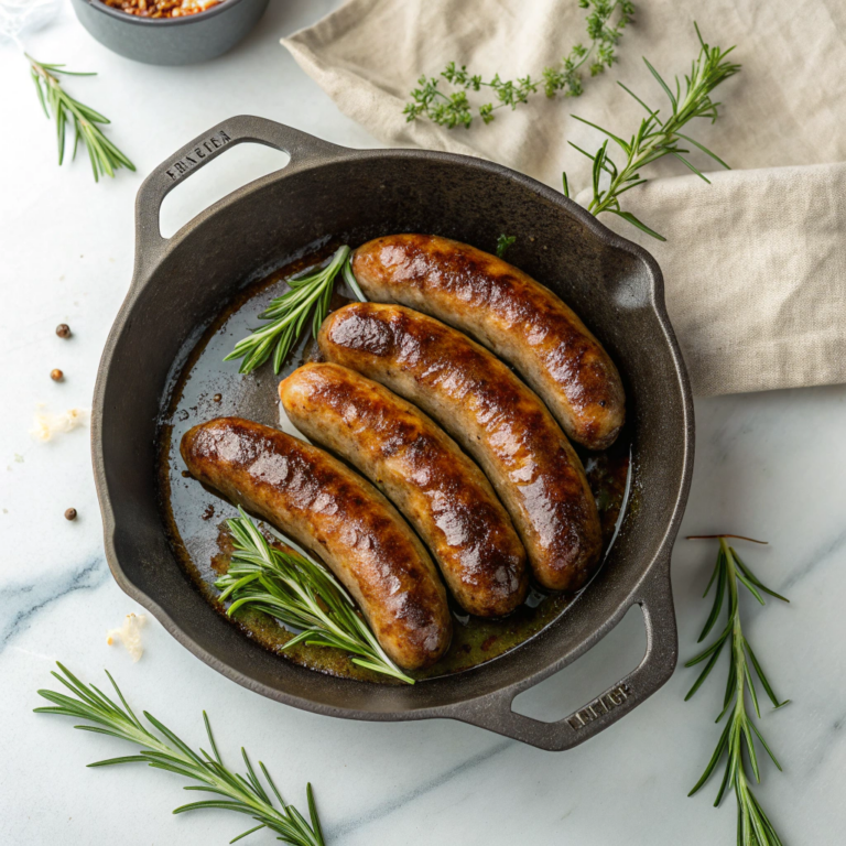 Maple Roasted Sausages with Rosemary Recipe