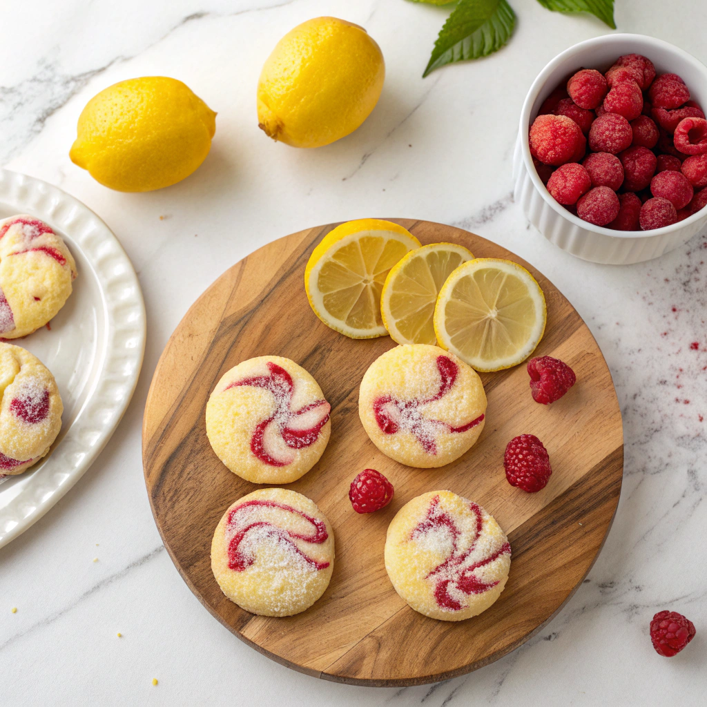 Lemon Raspberry Cookies Recipe - Recipe Image