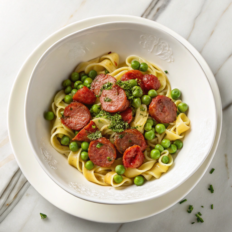 Sausage and Pea Pasta Recipe