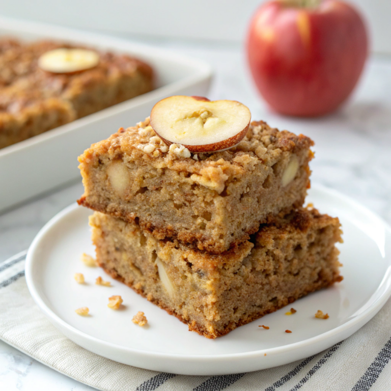Healthy Breakfast Oatmeal Apple Cake Recipe