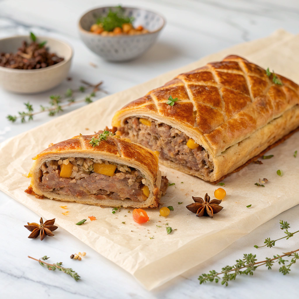 Minced Beef Wellington Recipe - Recipe Image