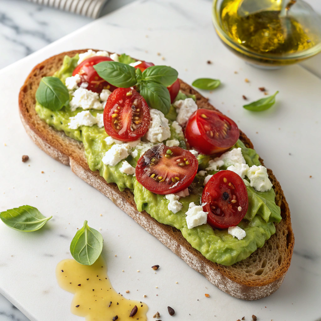 Avocado Feta Toast Delight Recipe - Recipe Image