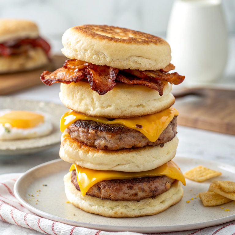 Easy Homemade McGriddle Breakfast Sandwiches Recipe