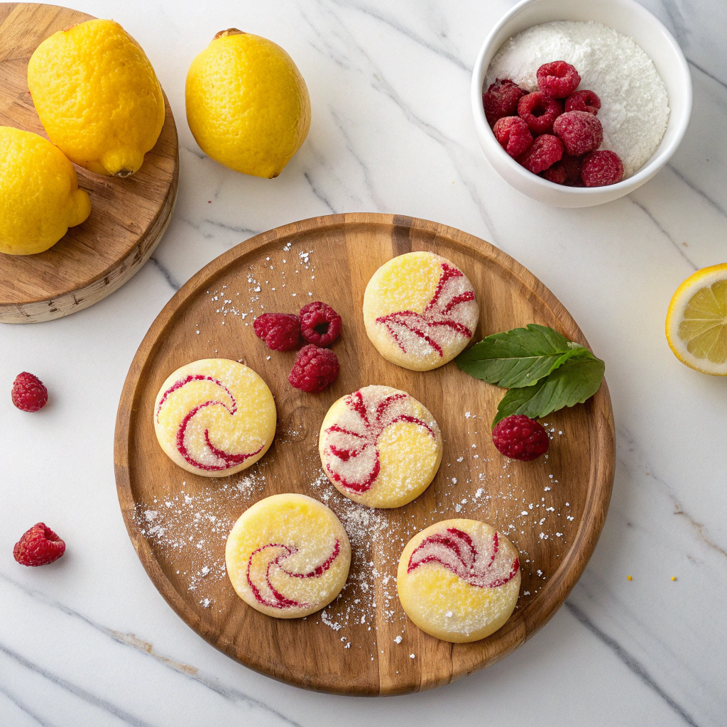 Lemon Raspberry Cookies Recipe - Recipe Image