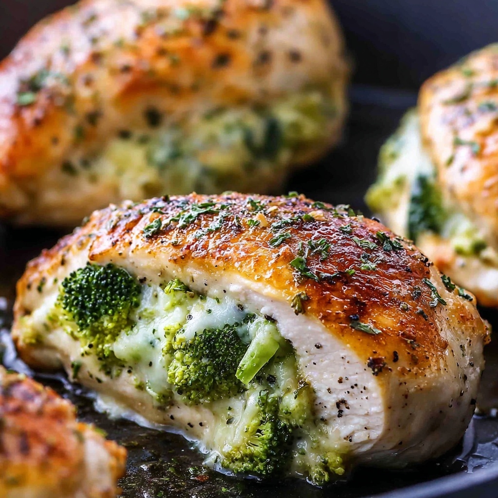 Broccoli and Cheese Stuffed Chicken Breast Recipe - Recipe Image