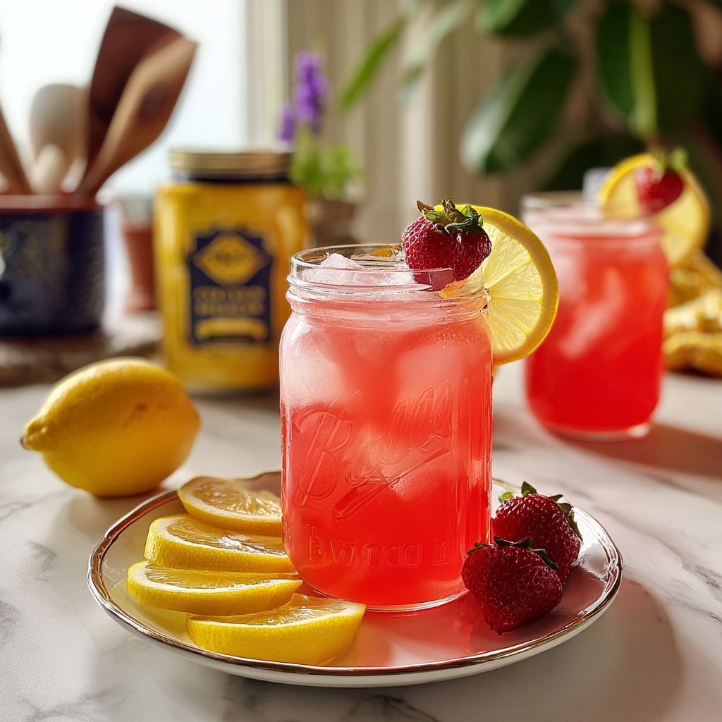 Refreshing Strawberry Lemonade Recipe - Recipe Image