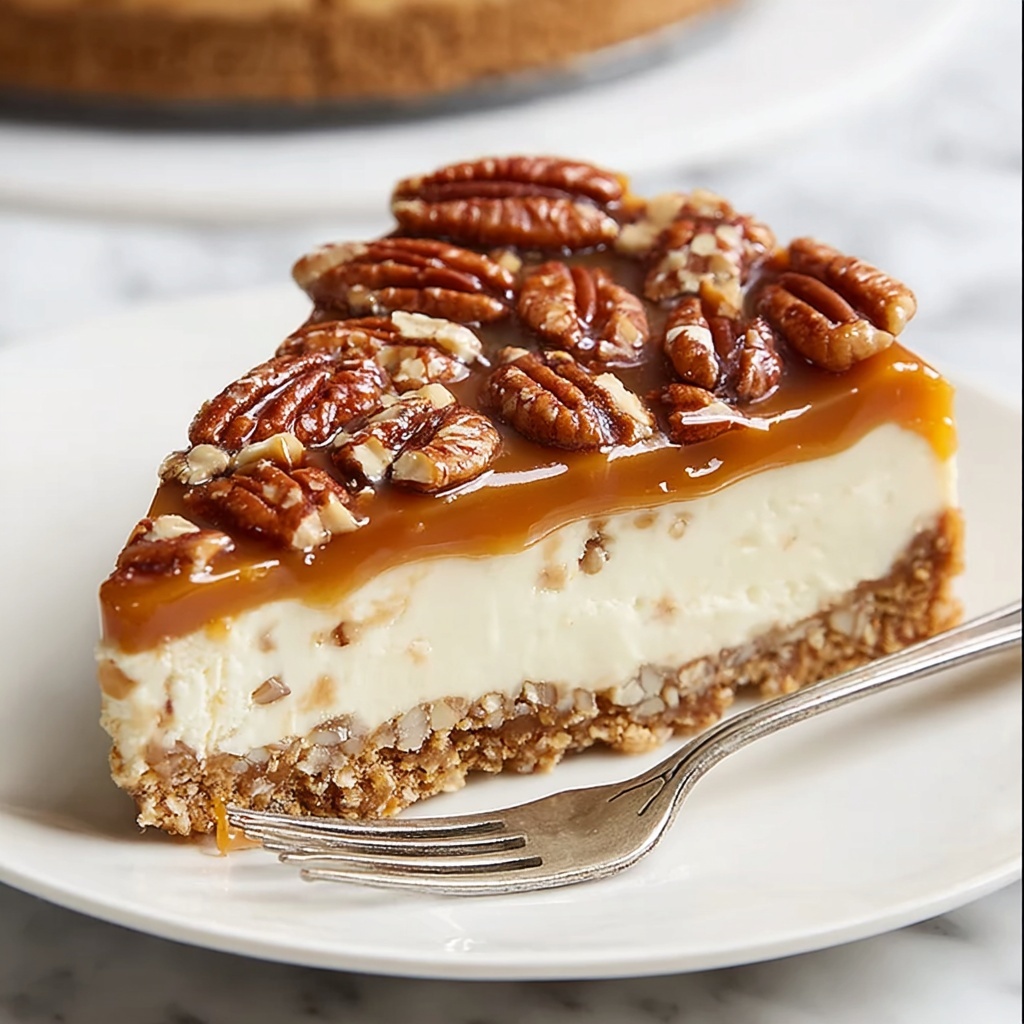 Pecan Pie Cheesecake Recipe - Recipe Image
