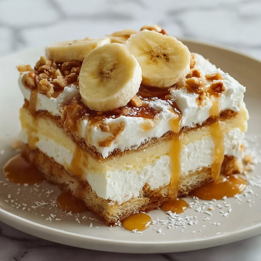 Banana Pudding Cheesecake Cake Recipe - Recipe Image