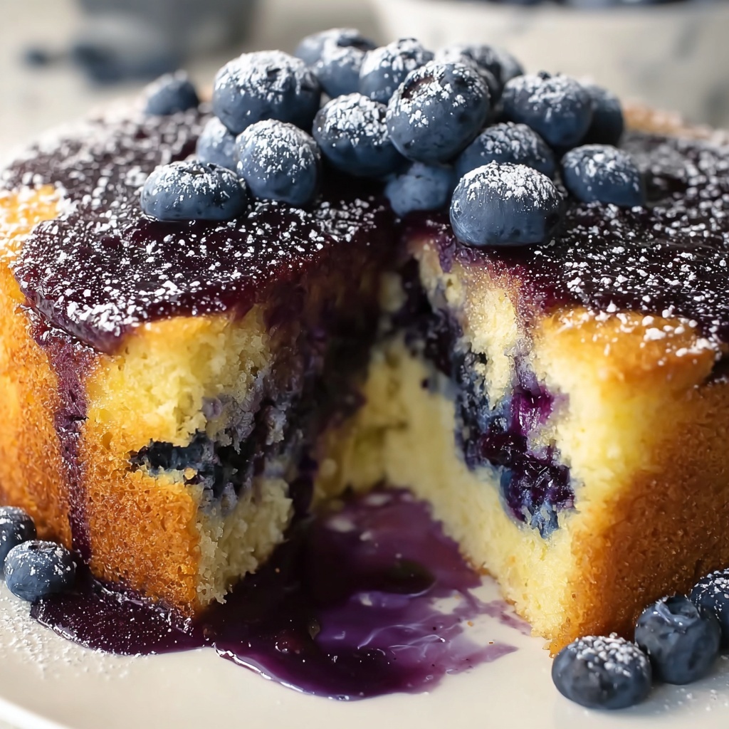Blueberry Sour Cream Pound Cake Recipe - Recipe Image