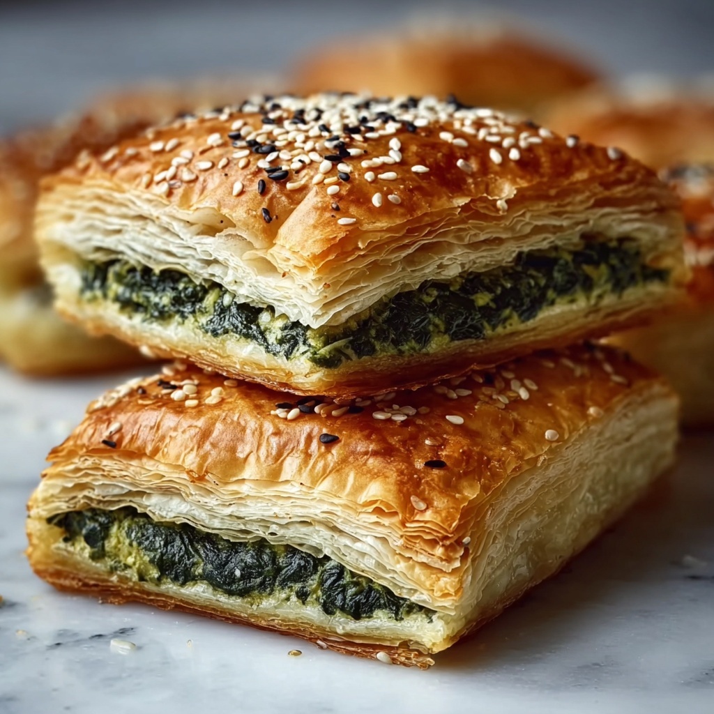 Addictive Spinach Stuffed Pastry Recipe - Recipe Image