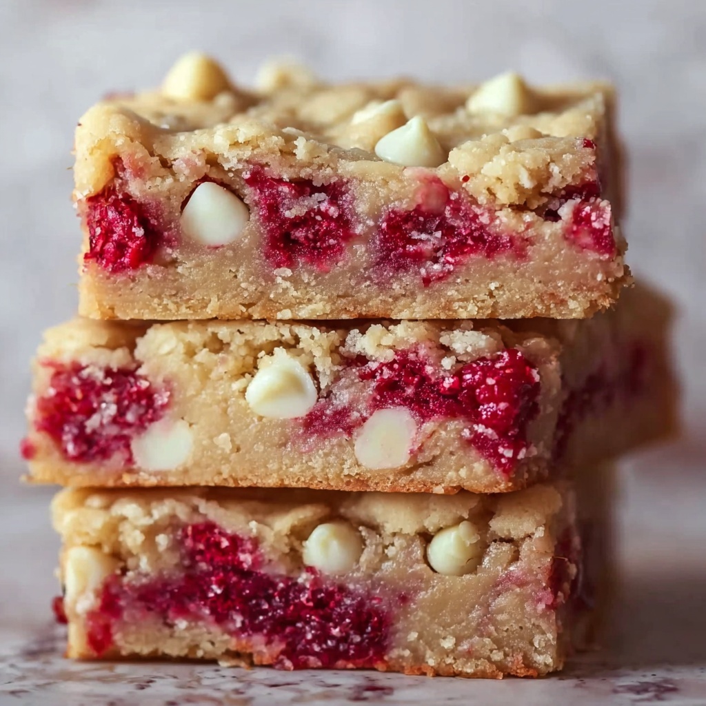 White Chocolate Raspberry Blondies Recipe - Recipe Image