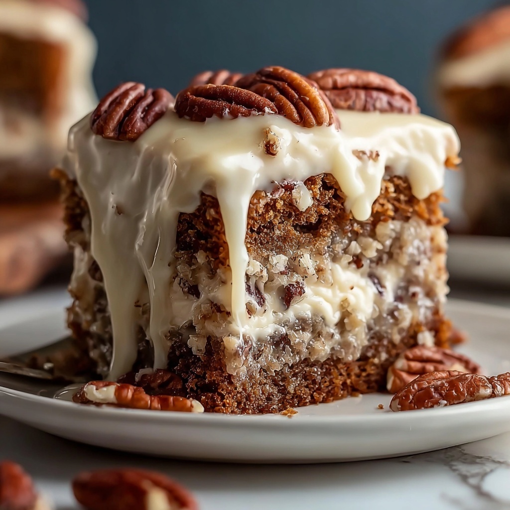 Sweet Bliss With Butter Pecan Praline Poke Cake Recipe - Recipe Image