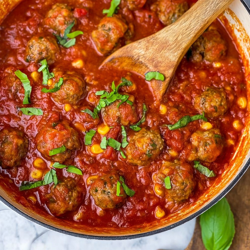 Hearty Meatball Soup with Pasta and Parmesan Recipe - Recipe Image