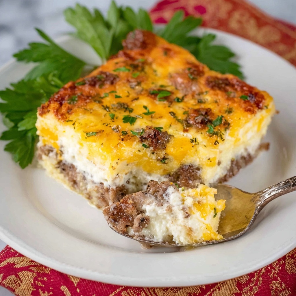 Sausage Hash Brown Patty Breakfast Casserole Recipe - Recipe Image