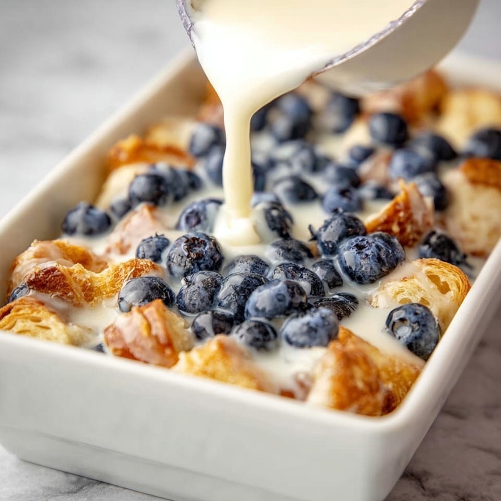 Blueberry Croissant Breakfast Casserole Recipe - Recipe Image