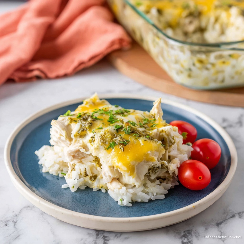 Chili Cheese Chicken & Rice Casserole Recipe - Recipe Image