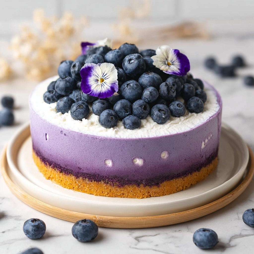 Vegan Blueberry Cheesecake Recipe - Recipe Image
