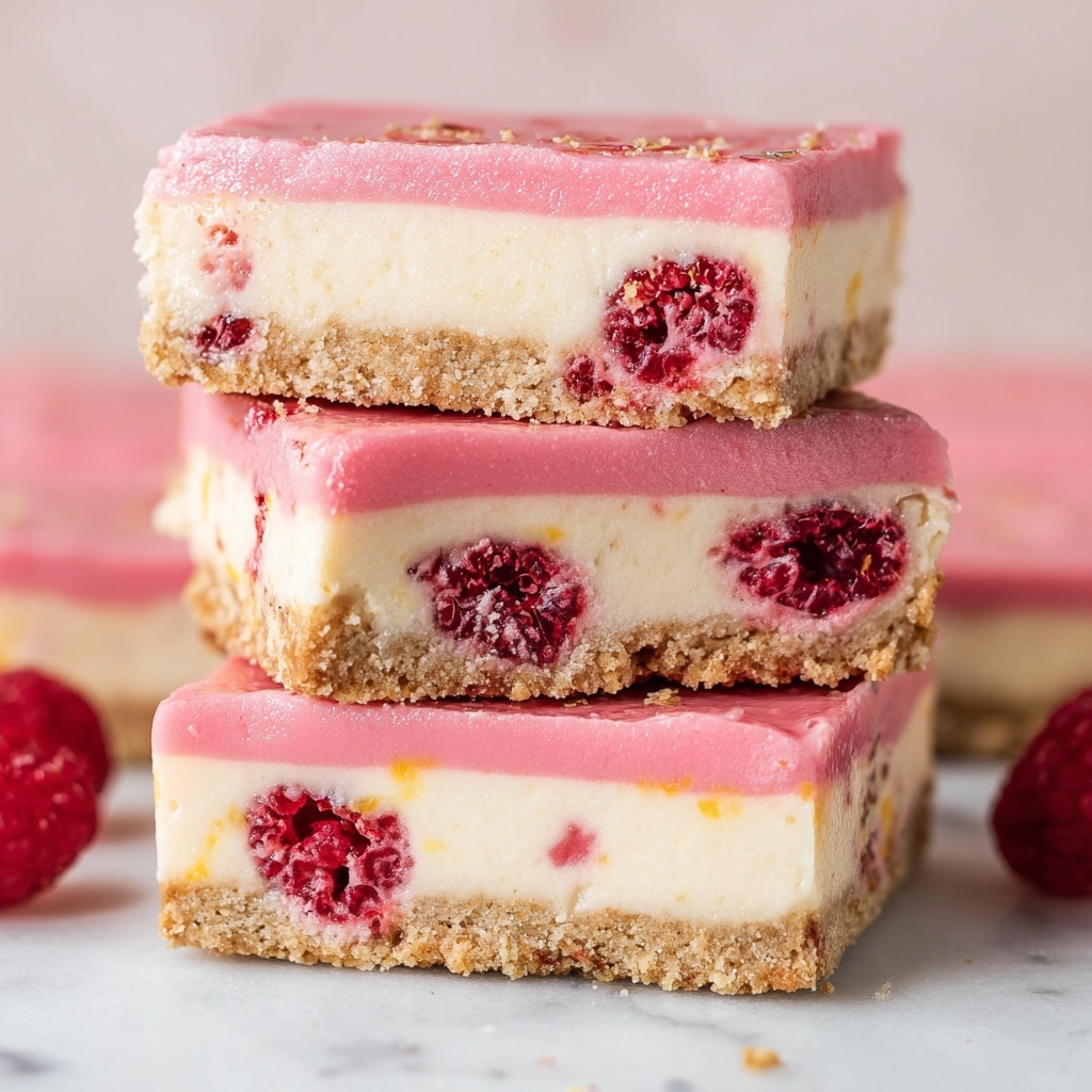 Lemon Raspberry Cheesecake Bars Recipe - Recipe Image