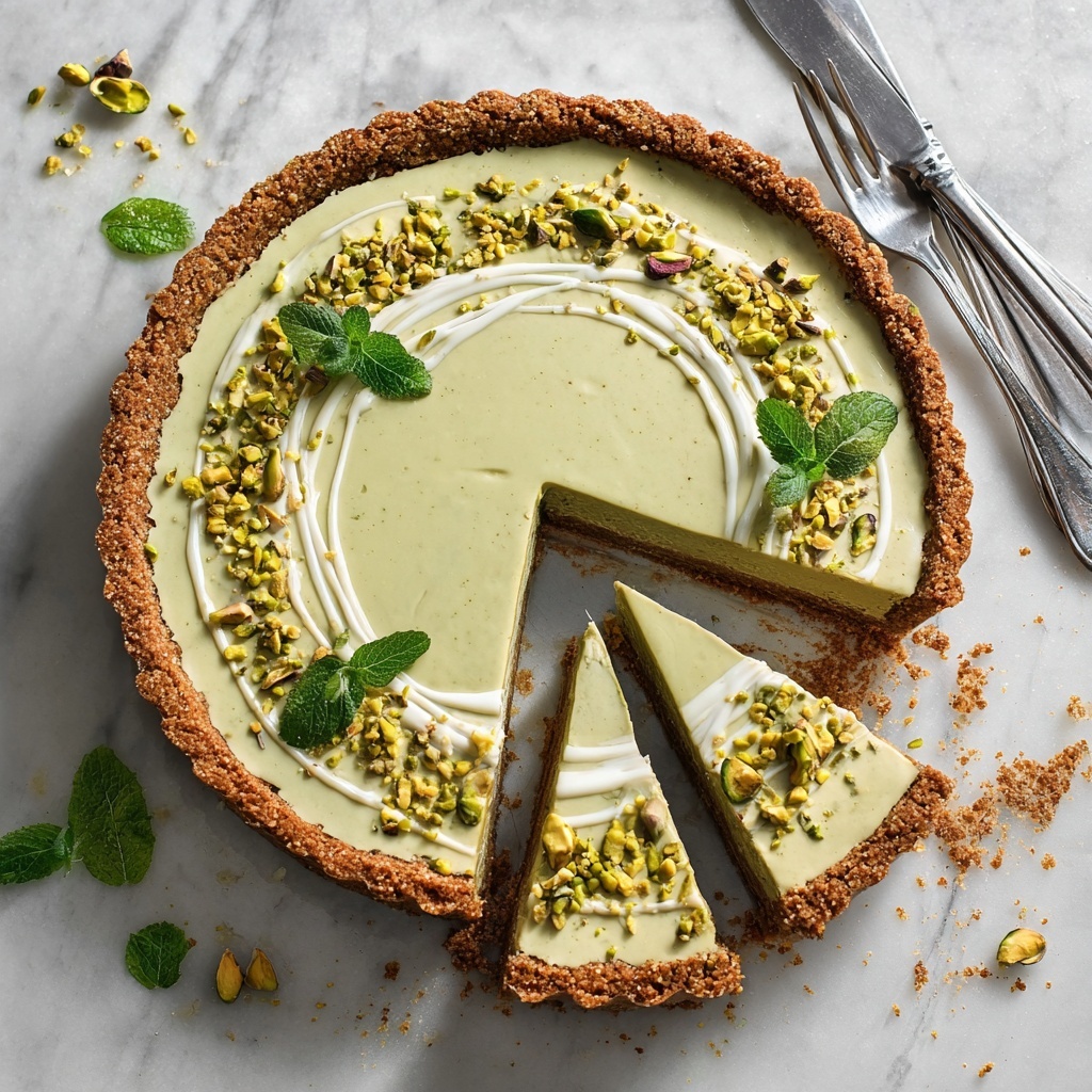 Vegan White Chocolate Pistachio Tart Recipe - Recipe Image