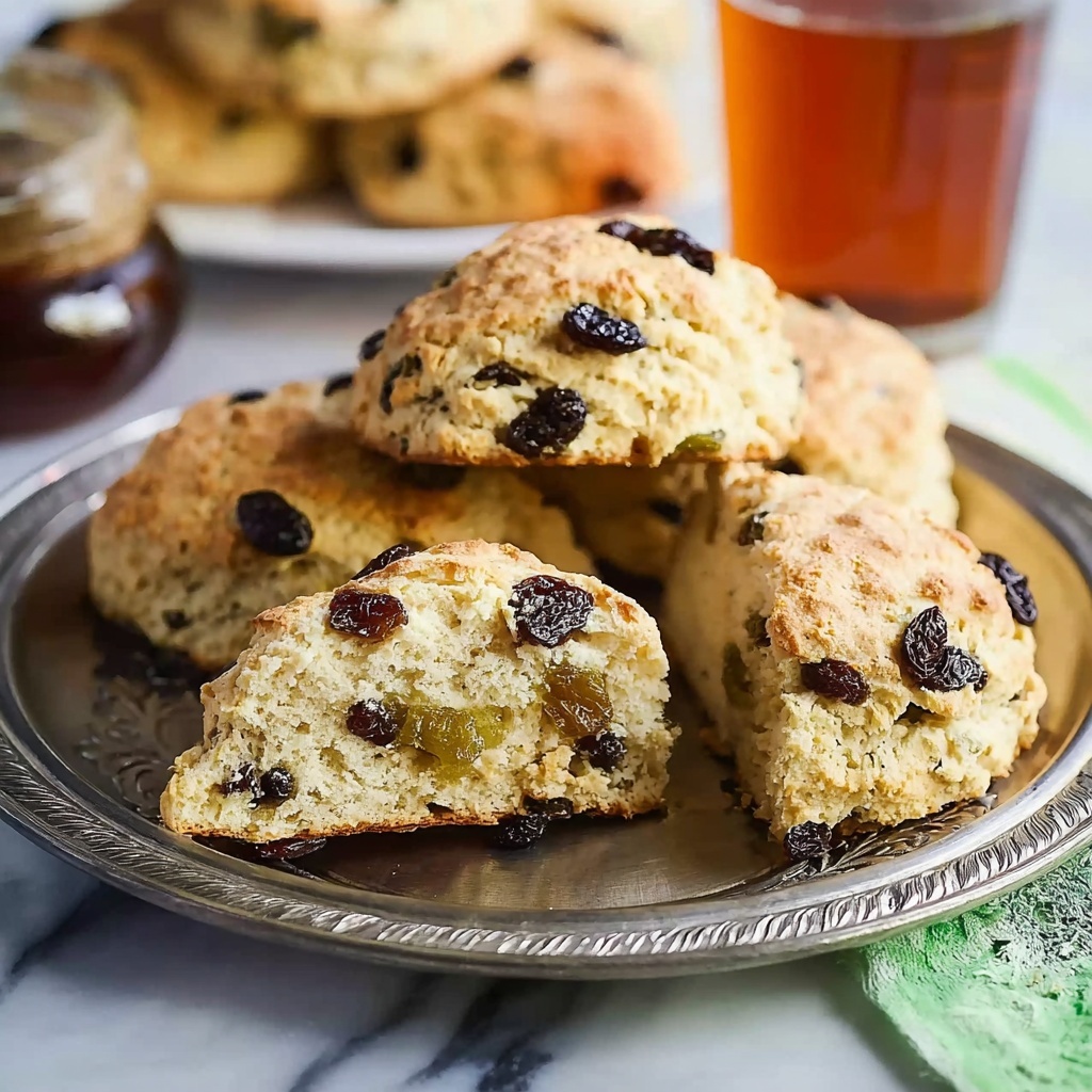 Irish Soda Bread Scones with Raisins and Orange Zest Recipe - Recipe Image